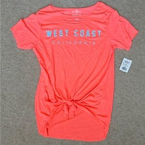NWT SO perfect tee summer orange